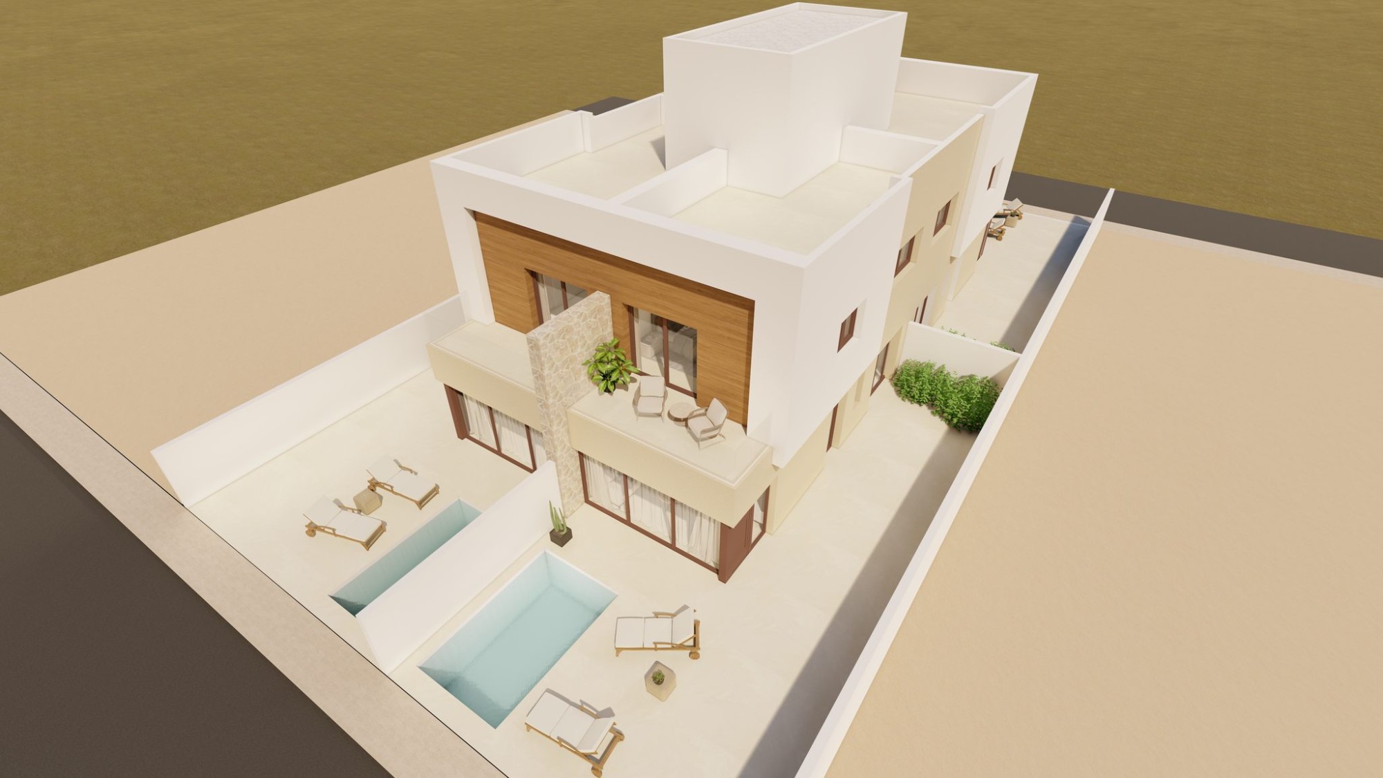 Doppelhaushälfte · Neue Gebäude - Santiago de la Ribera · Murcia · Spanien