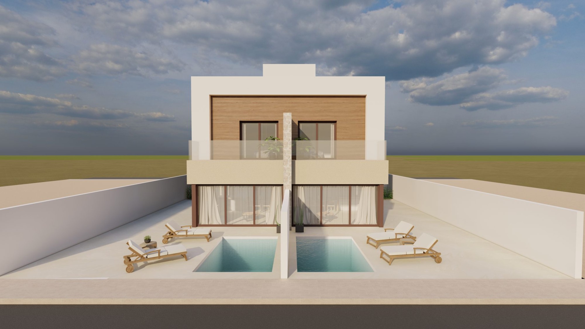Doppelhaushälfte · Neue Gebäude - Santiago de la Ribera · Murcia · Spanien