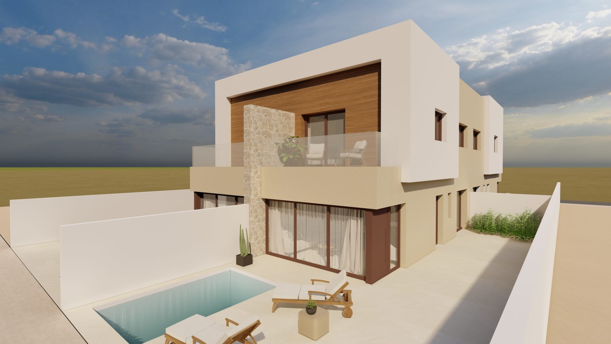 Doppelhaushälfte · Neue Gebäude - Santiago de la Ribera · Murcia · Spanien